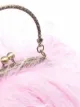 Seen Users bolso con plumas