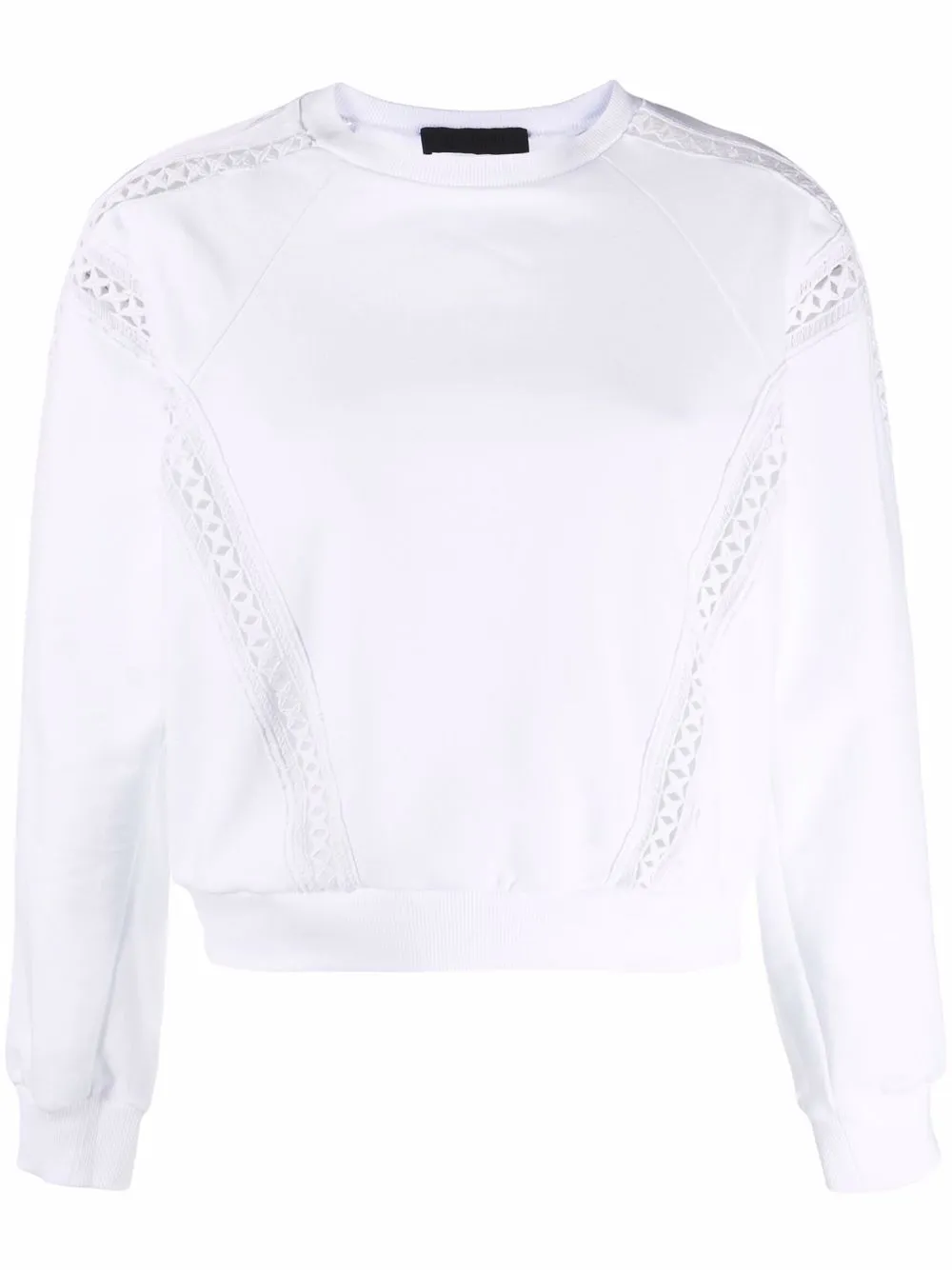 

Alberta Ferretti sudadera con aberturas - Blanco