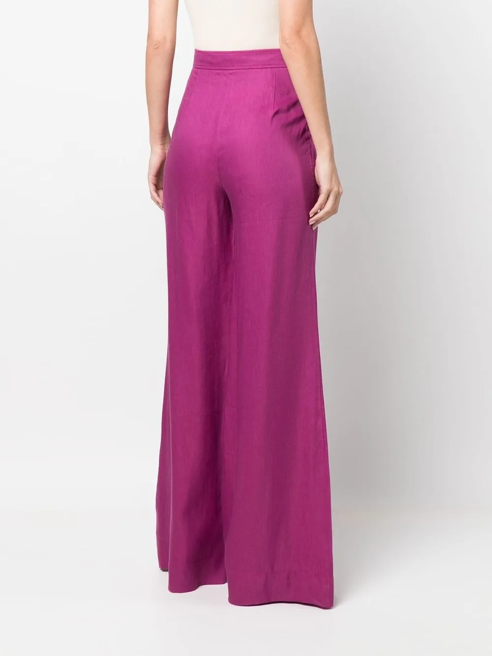 Alberta Ferretti High waist broek Paars
