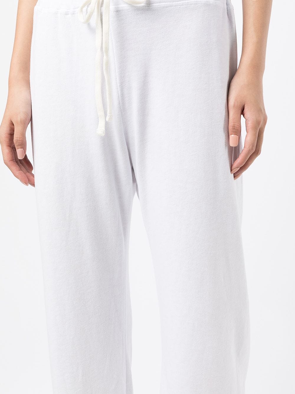 Shop James Perse French-terry Track Pants In White