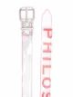 Philosophy Di Lorenzo Serafini transparent logo-print belt