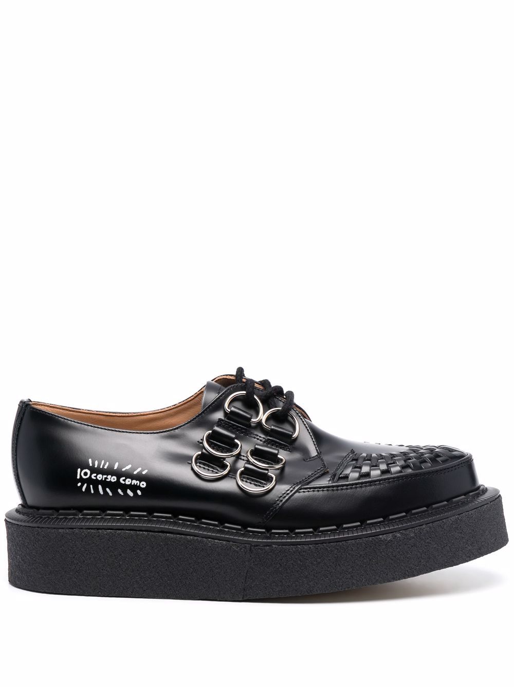 Image 1 of George Cox x 10 Corso Como D-ring embellished creepers