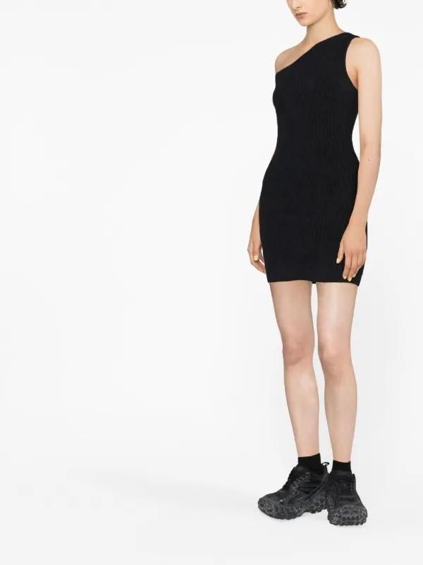 WARDROBE.NYC x Hailey Bieber one-shoulder Dress | Black