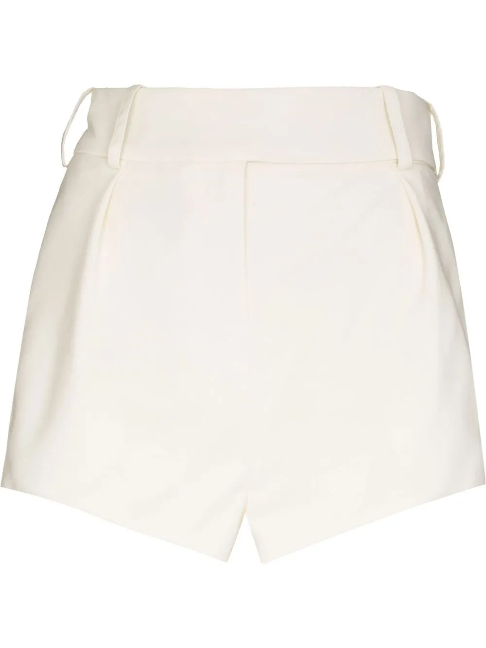 

Alexandre Vauthier shorts con tiro alto - Neutro