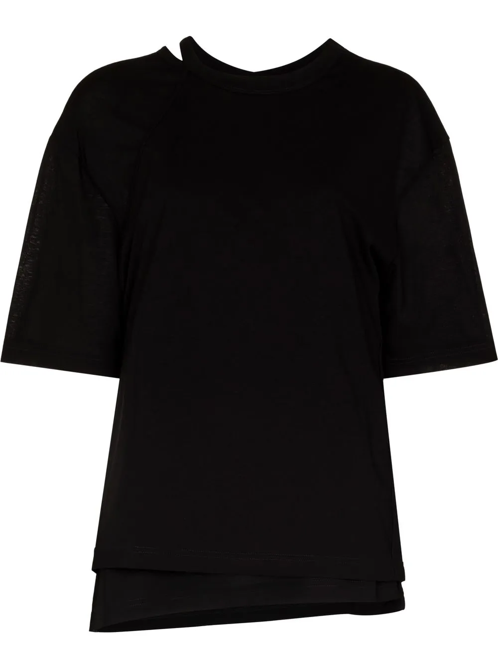 Y-3 CUT-OUT SHORT-SLEEVE T-SHIRT