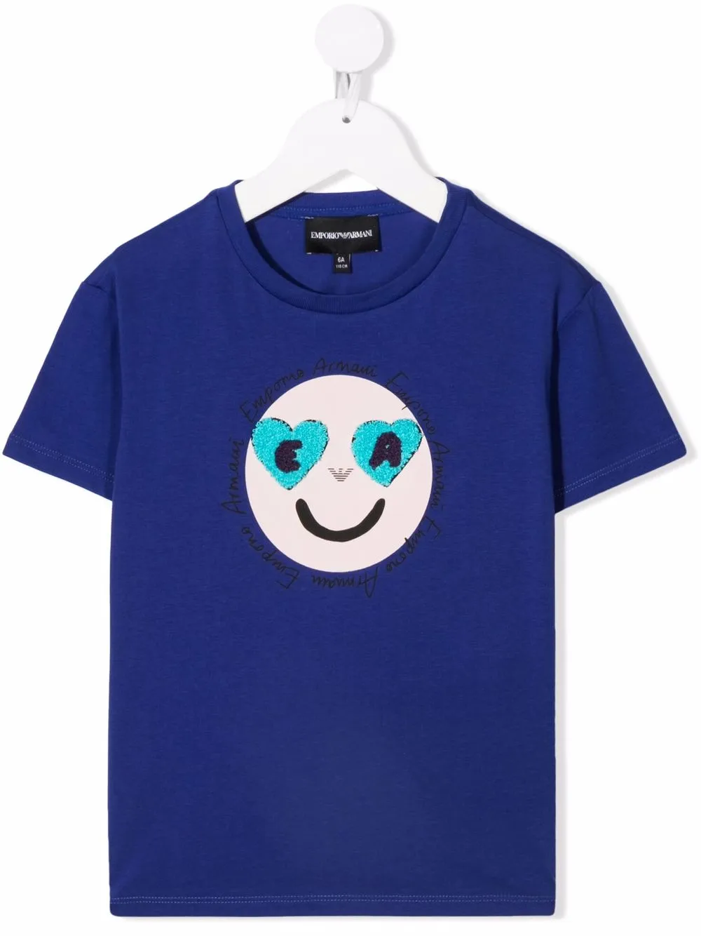 фото Emporio armani kids футболка с принтом smiley