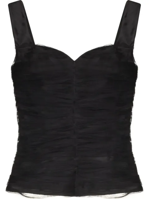 ANOUKI draped corset-style top