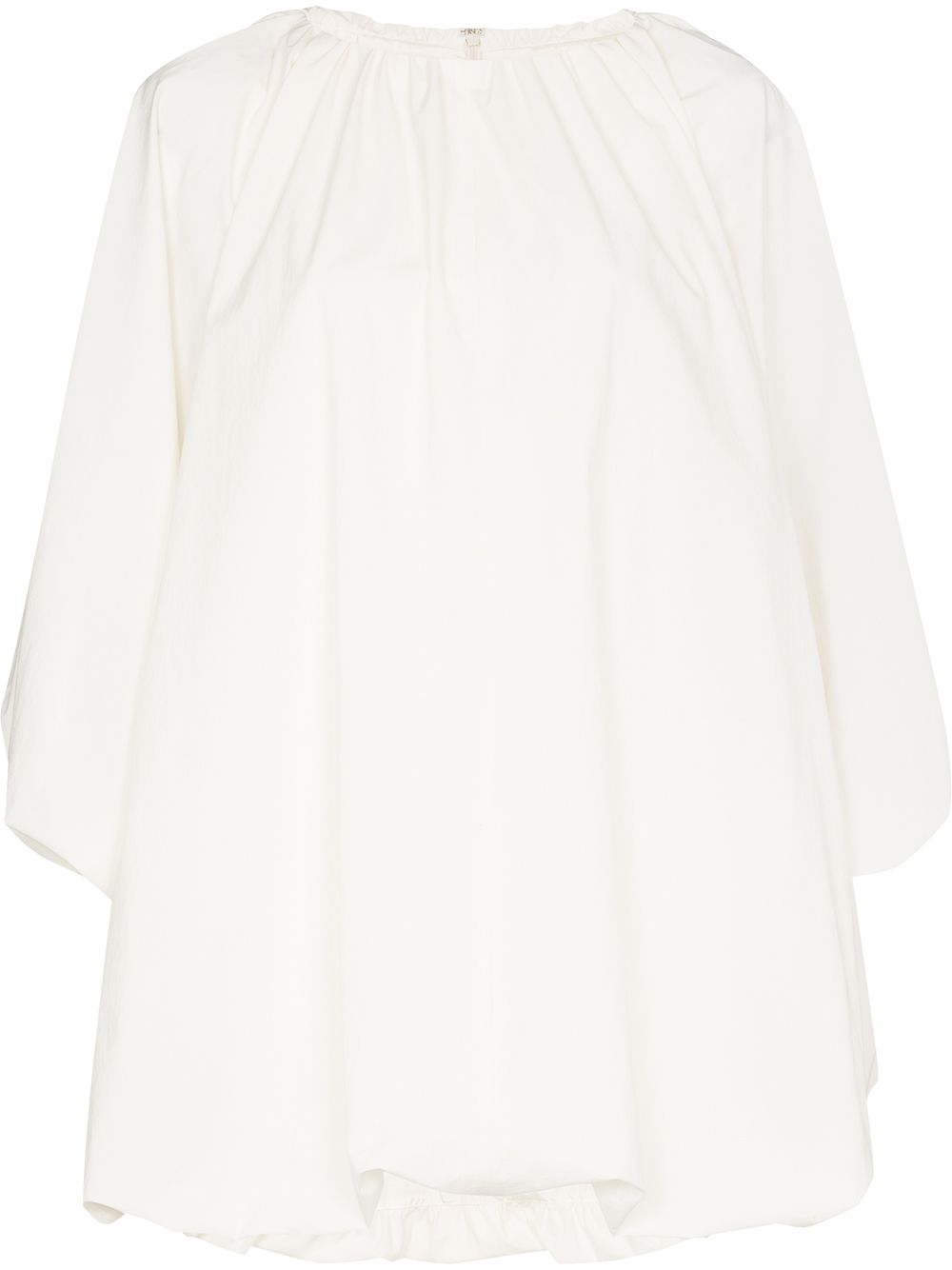 

GIA STUDIOS ruched bell-sleeve minidress - White