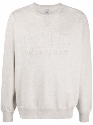 Polo Ralph Lauren embossed-logo Lettering Sweatshirt - Farfetch