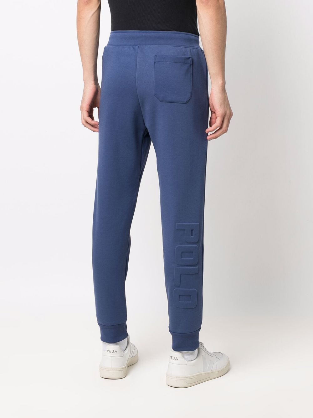 Shop Polo Ralph Lauren Raised-logo Sweatpants In Blue