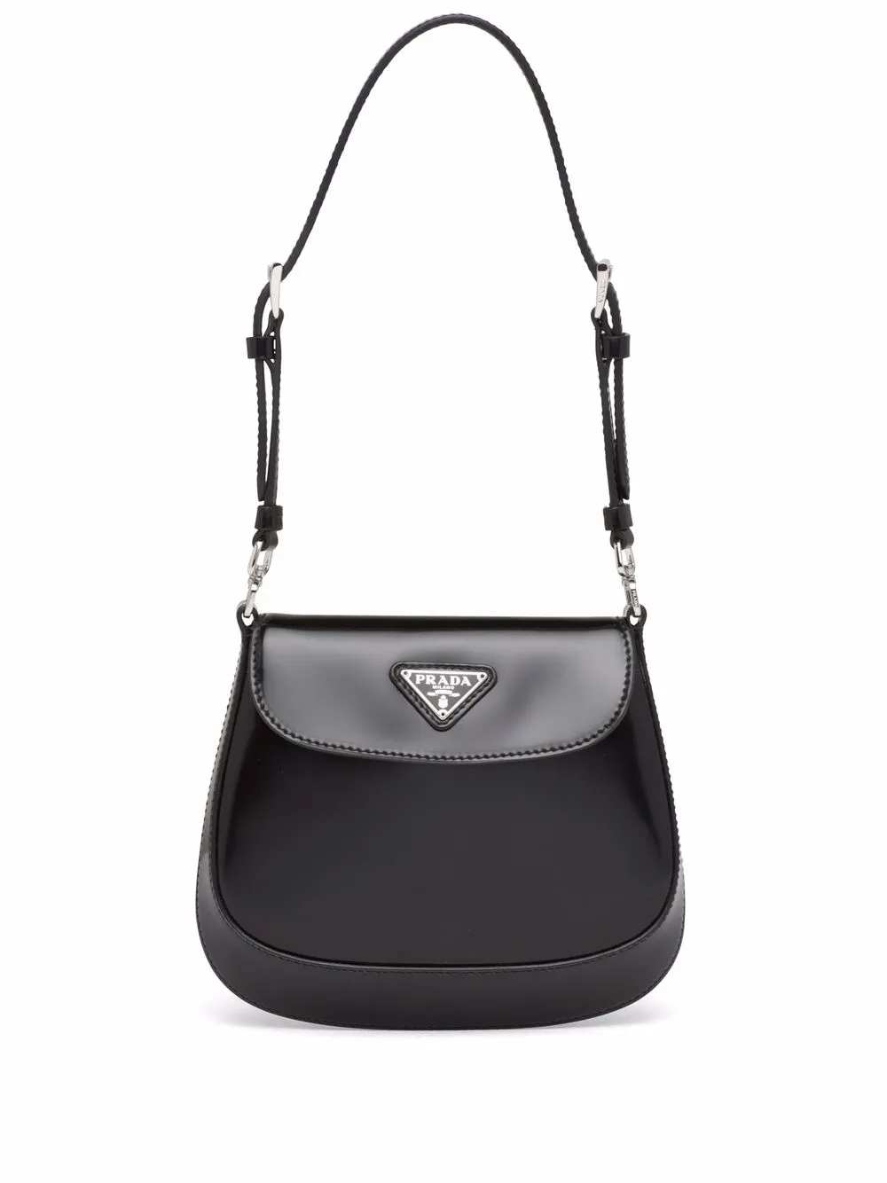 Prada Cleo logo plaque Crossbody Bag Farfetch