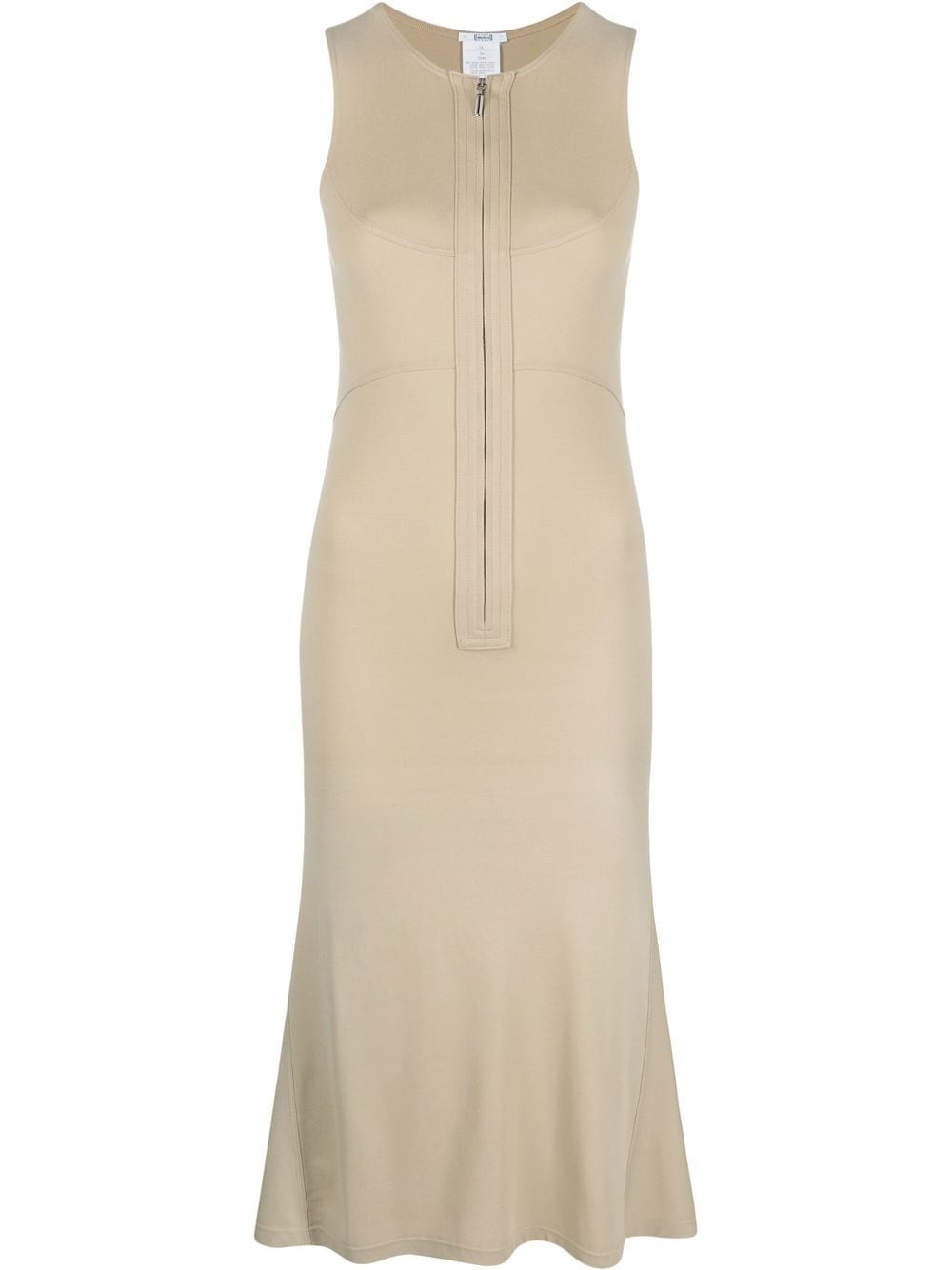 Wolford 3d-cut Sleeveless Midi Dress In Neutrals