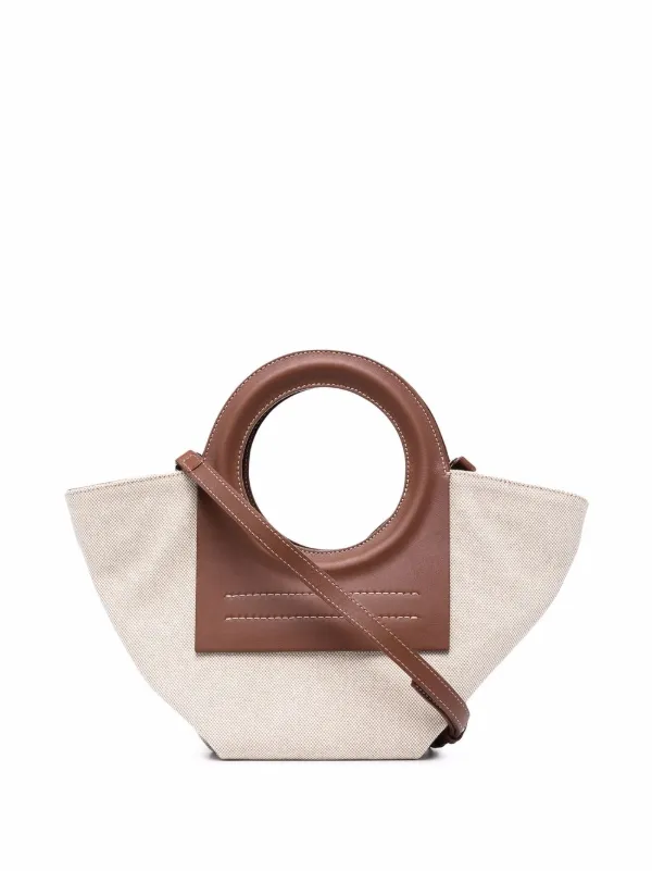 Hereu Cala Small Canvas Tote Bag In Brown