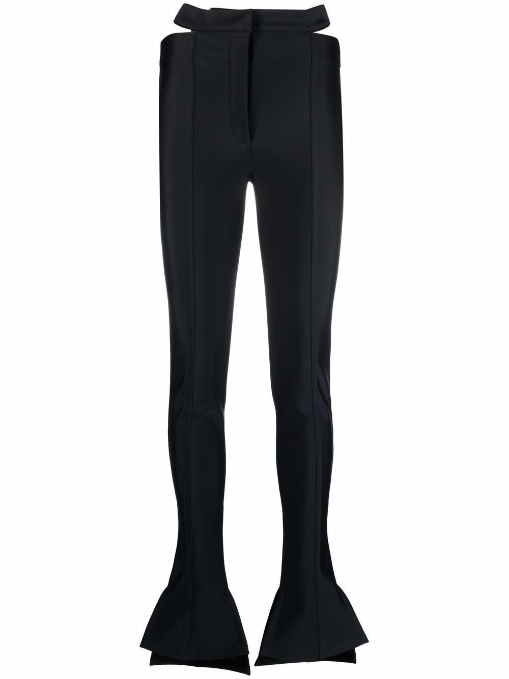 Mugler Black Cutout Trousers