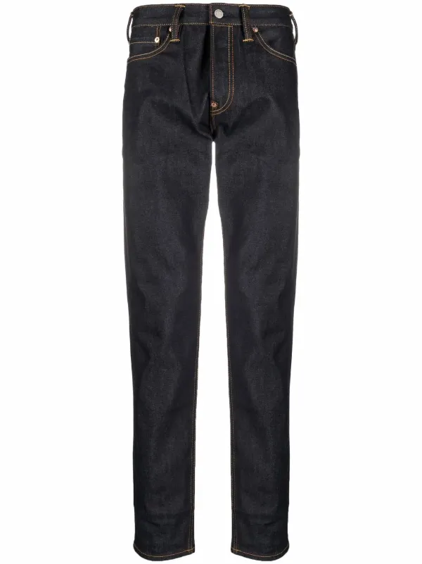 EVISU dragon-print straight-leg Jeans 