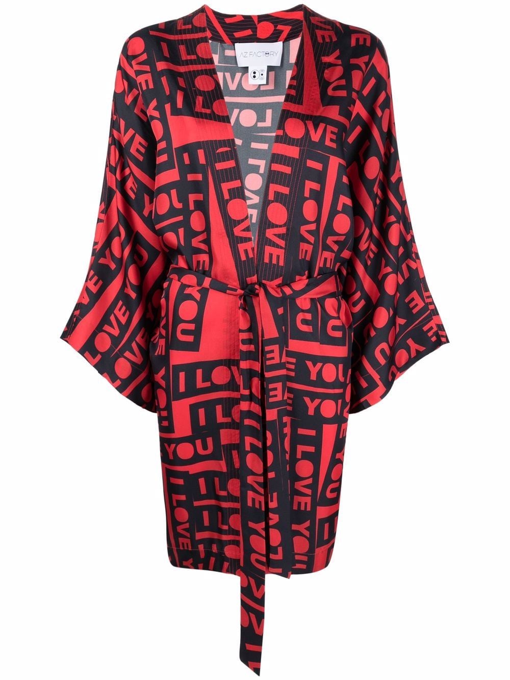 AZ FACTORY I Love You Print Robe - Farfetch