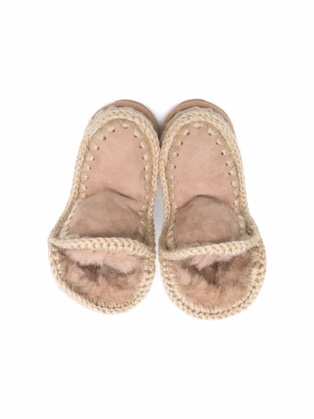 Mou Kids Suède enkellaarzen Beige