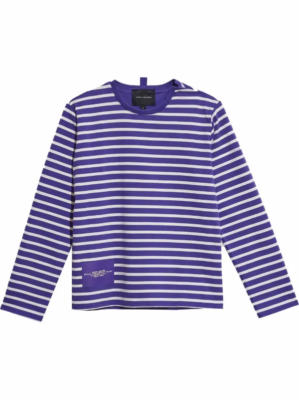Striped long-sleeved T-shirt 