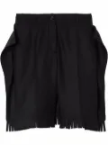 Burberry fringed knee-length shorts - Black