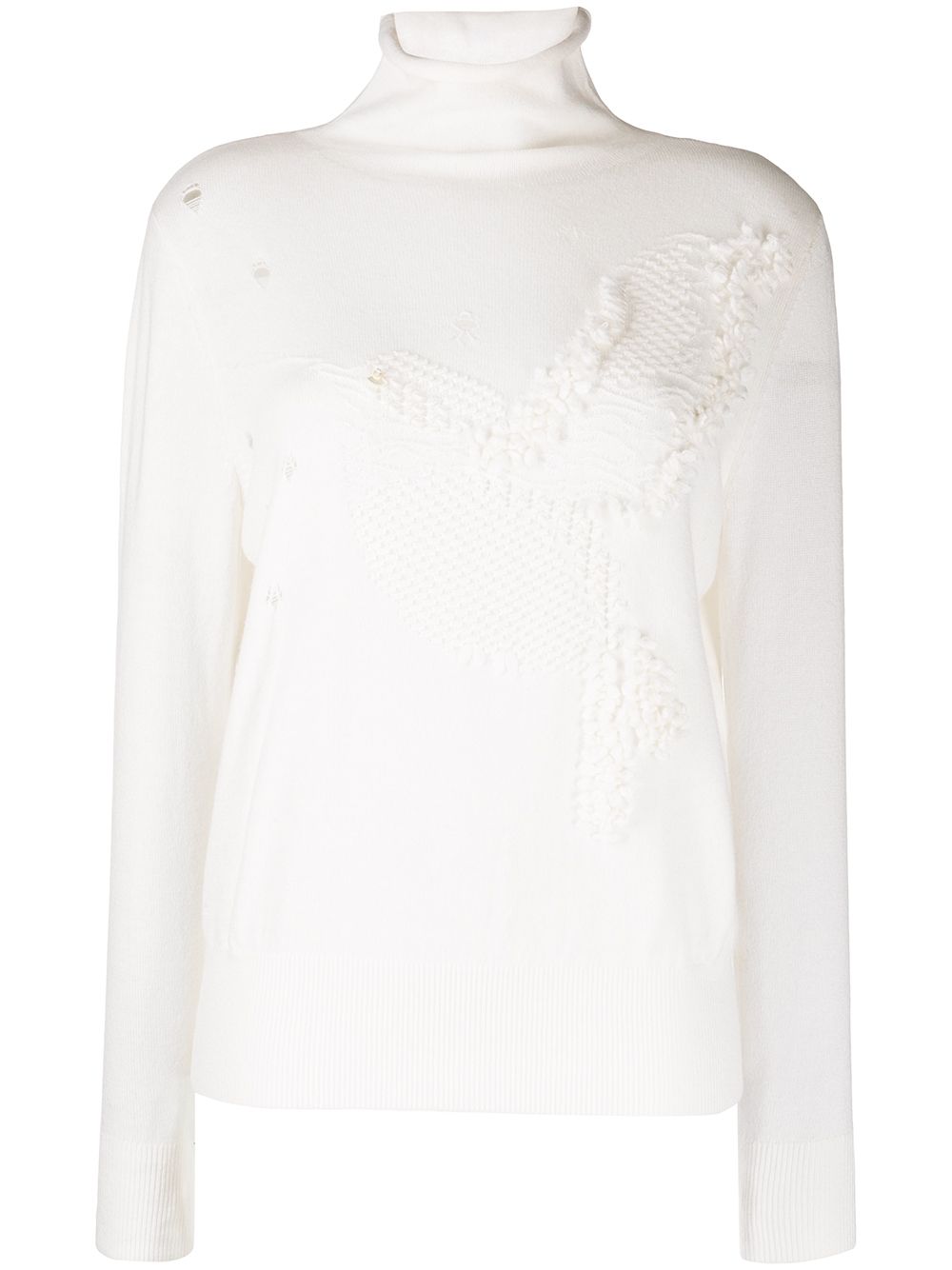 Image 1 of Onefifteen abstract-knit cashmere jumper