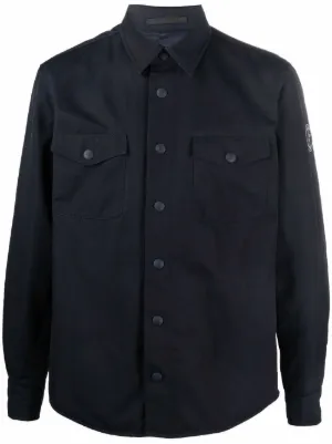 Giorgio Armani long sleeved Shirt Jacket Farfetch