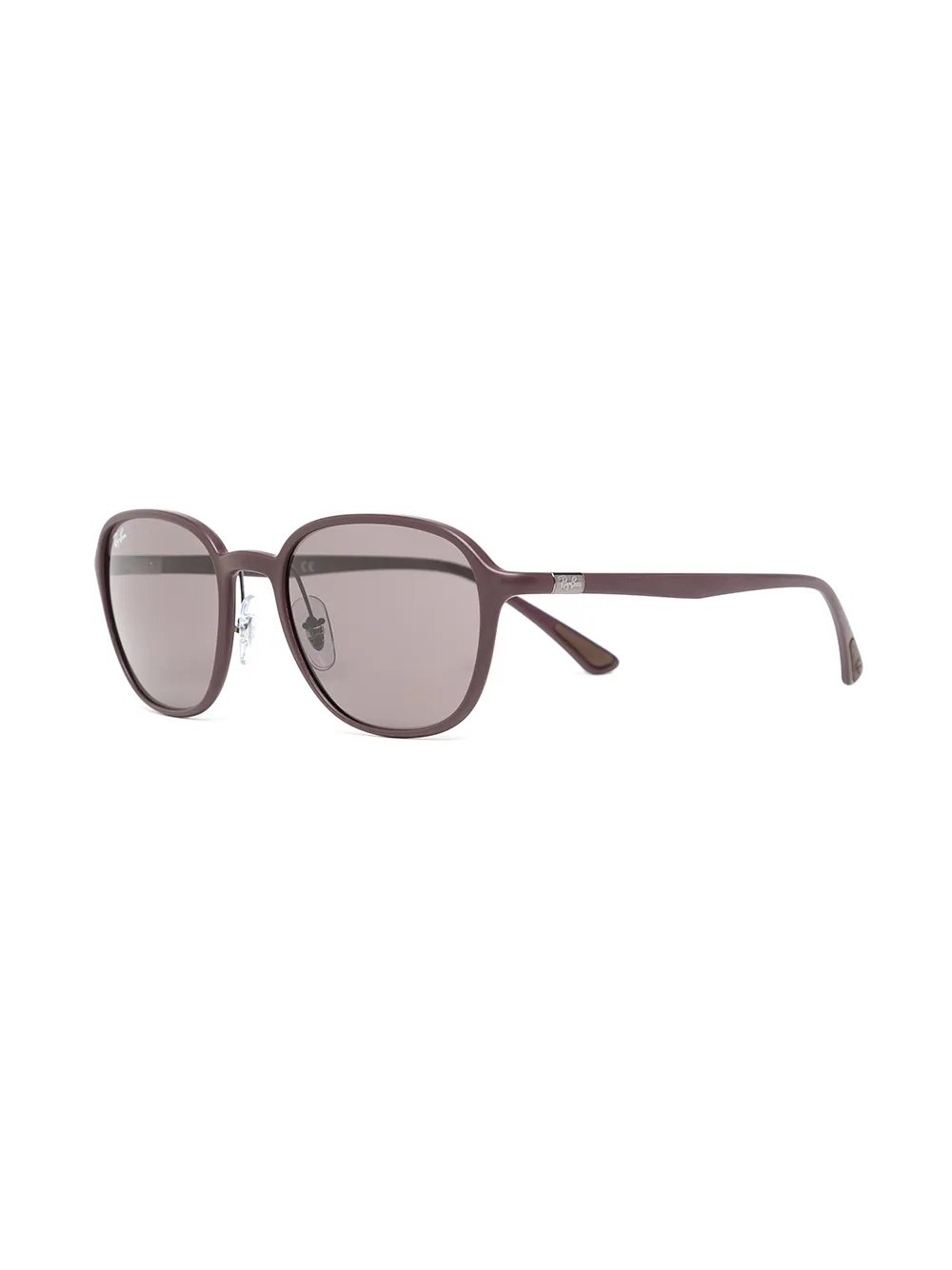 Ray-Ban Chromance zonnebril met vierkant montuur - Bruin
