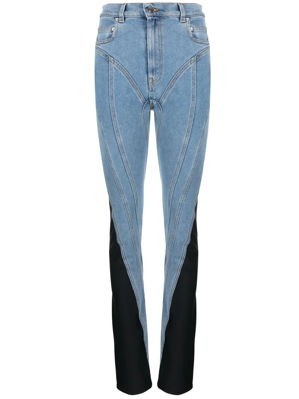 Spiral high-rise slim jeans | Mugler 
