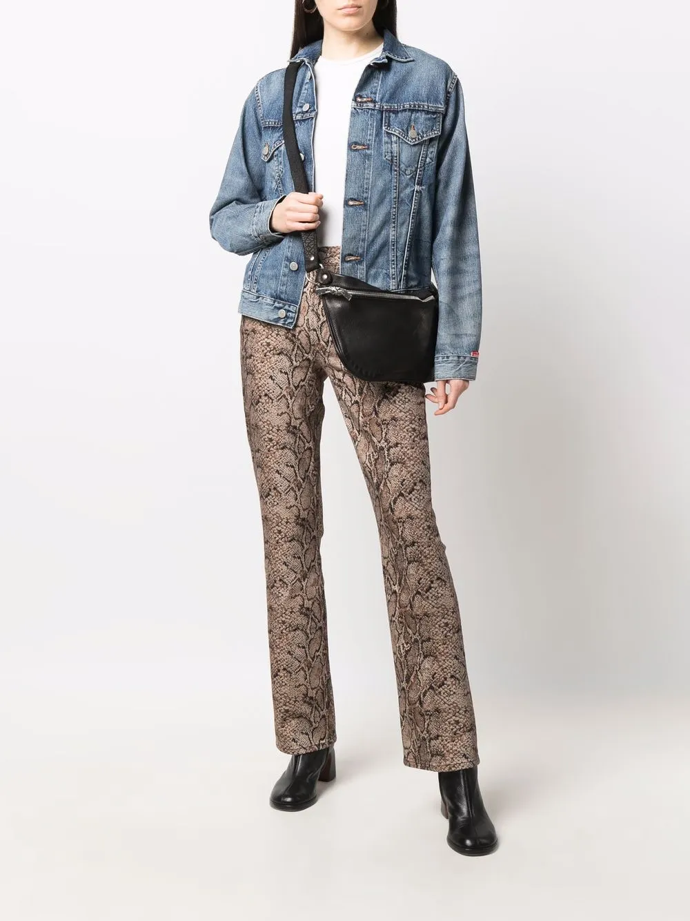 Guidi Tas met rits - Zwart