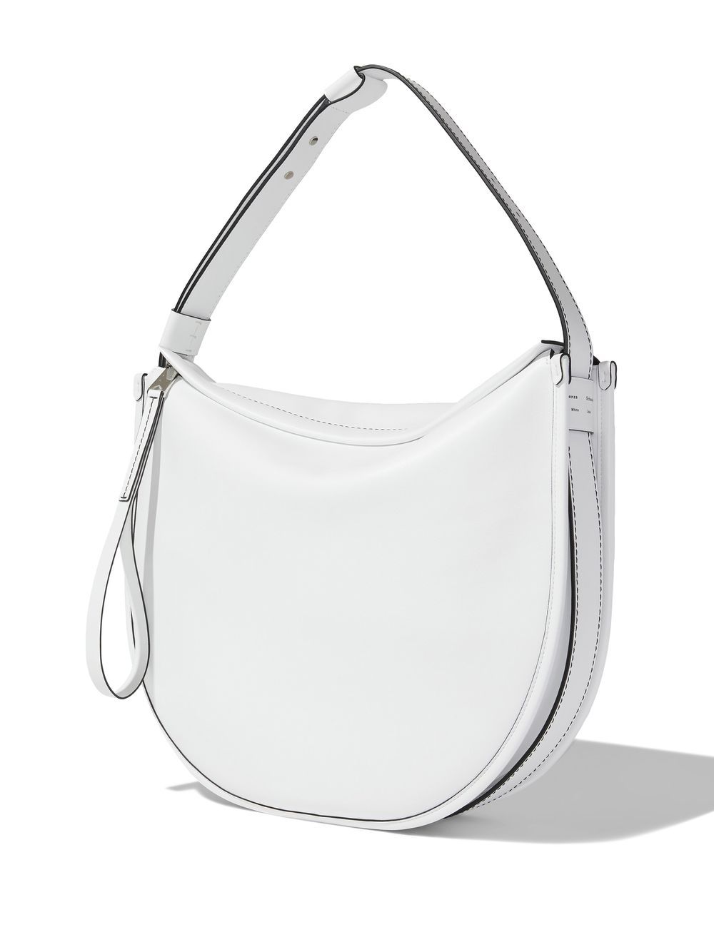 Shop Proenza Schouler White Label Baxter Leather Shoulder Bag In White
