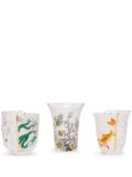 Seletti Hybrid Aglaura set of three glasses - Neutrals