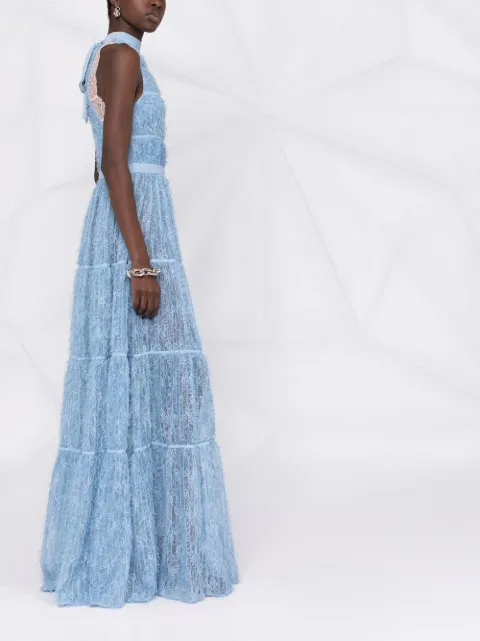 lace tiered maxi dress for women 