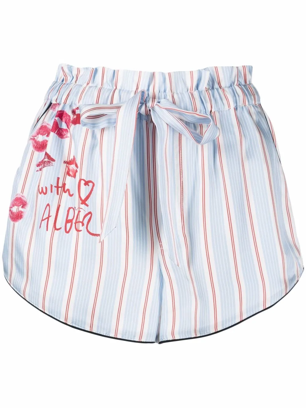 AZ FACTORY short de pyjama à imprimé Kisses From AZ - Bleu Top Merken Winkel