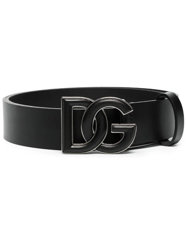 mezcla calidad Descriptivo Dolce & Gabbana DG Logo Plaque Belt - Farfetch