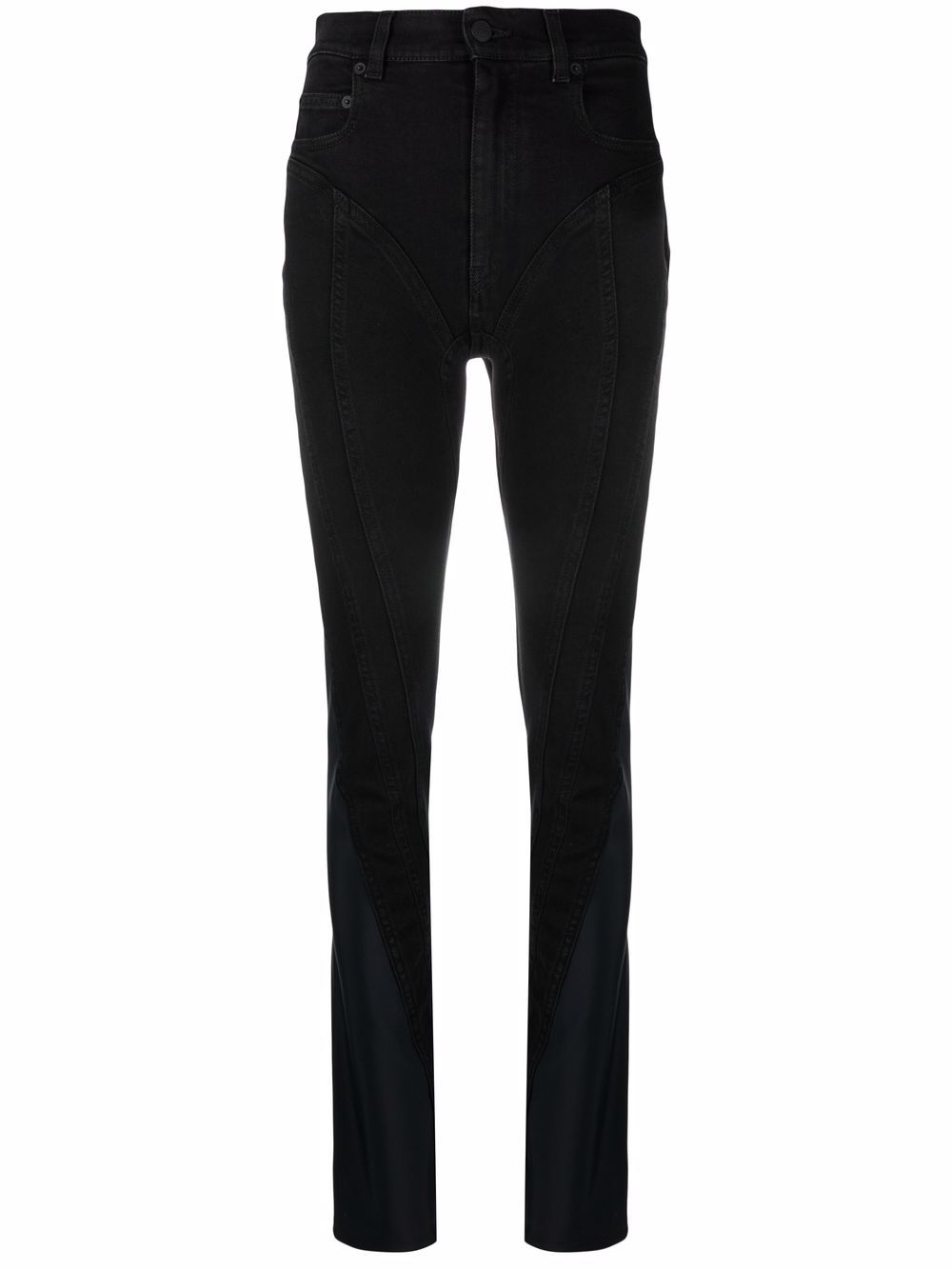 mugler jeans black