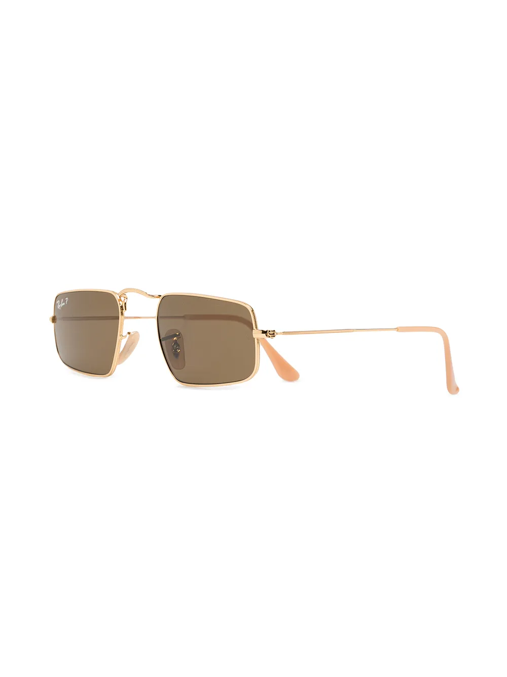 Ray-Ban Julie zonnebril met rechthoekig montuur - Bruin