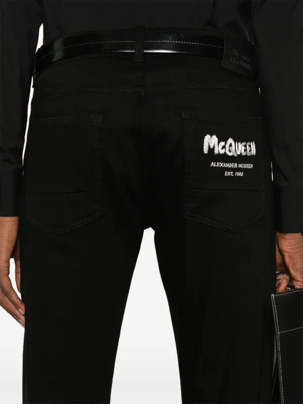 ★Alexander McQUEEN★ロゴ Man to Man ブラック 688713QTAAB050 Cotton logo sweater - alexander mcqueen men | printemps