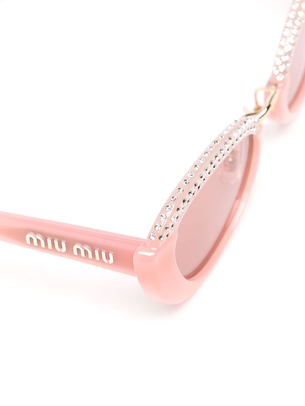 фото Miu miu eyewear солнцезащитные очки с кристаллами