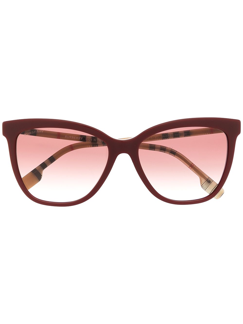 фото Burberry eyewear солнцезащитные очки clare в квадратной оправе