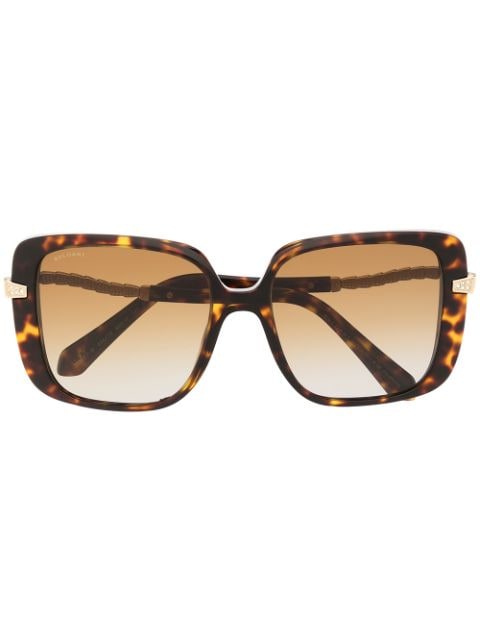 Bvlgari - oversize-frame tinted sunglasses