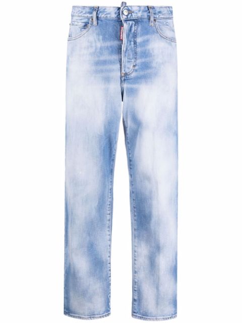 DSQUARED2 bleached effect straight-leg jeans Women