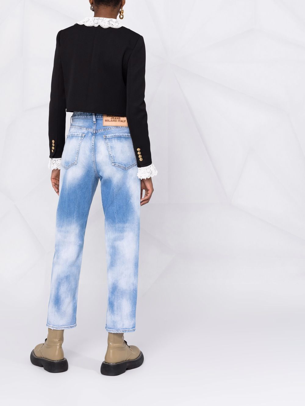 DSQUARED2 bleached effect straight-leg jeans Women