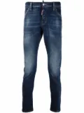 DSQUARED2 logo-patch jeans - Blue
