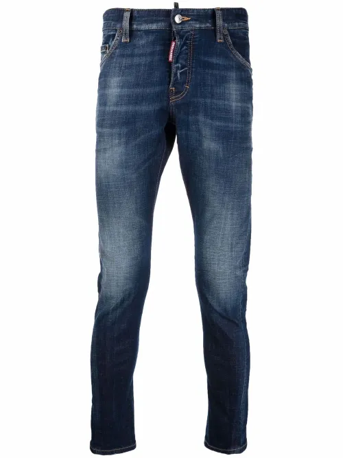 DSQUARED2 jean à patch logo - Bleu - DSQUARED2 - Modalova
