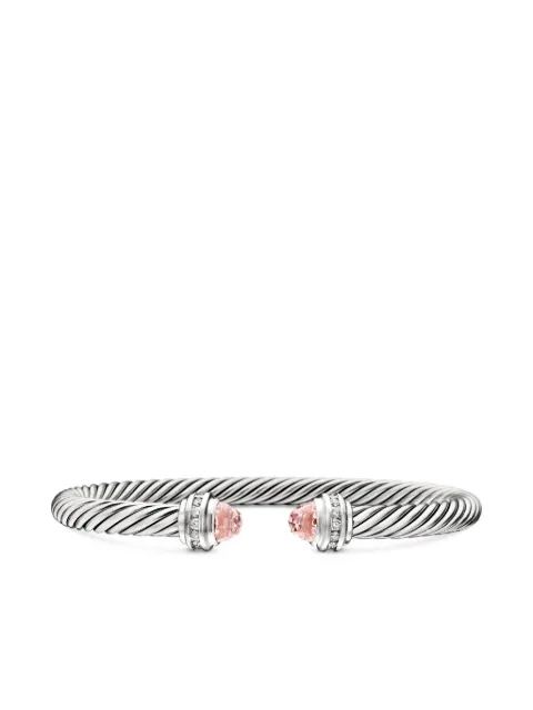 David Yurman sterling silver Classic Cable diamond bracelet (5mm)