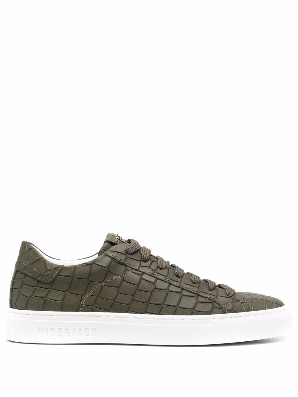 

Hide&Jack tenis con efecto de piel de cocodrilo - Verde