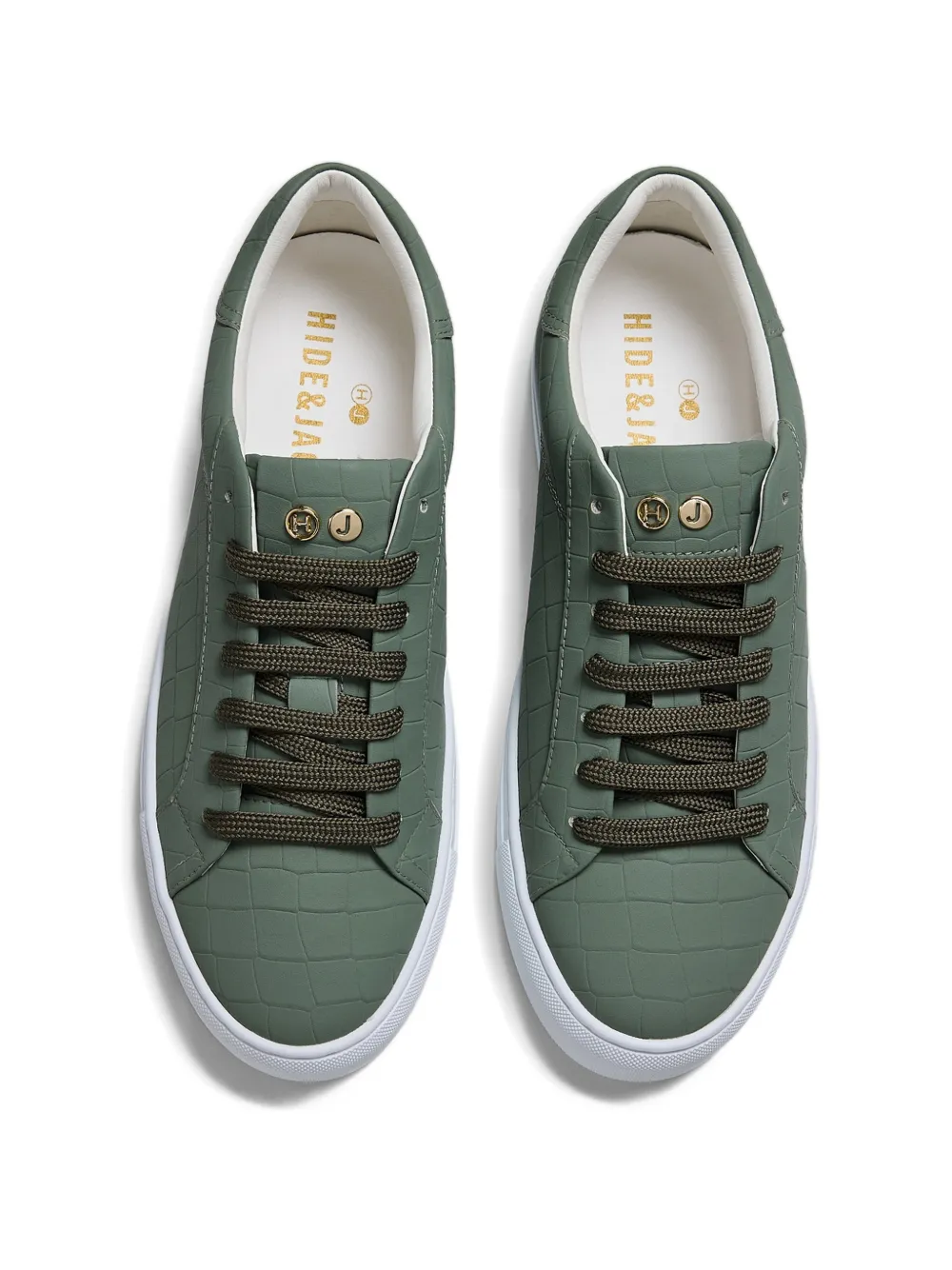 Hide&Jack Essence Croco sneakers Groen