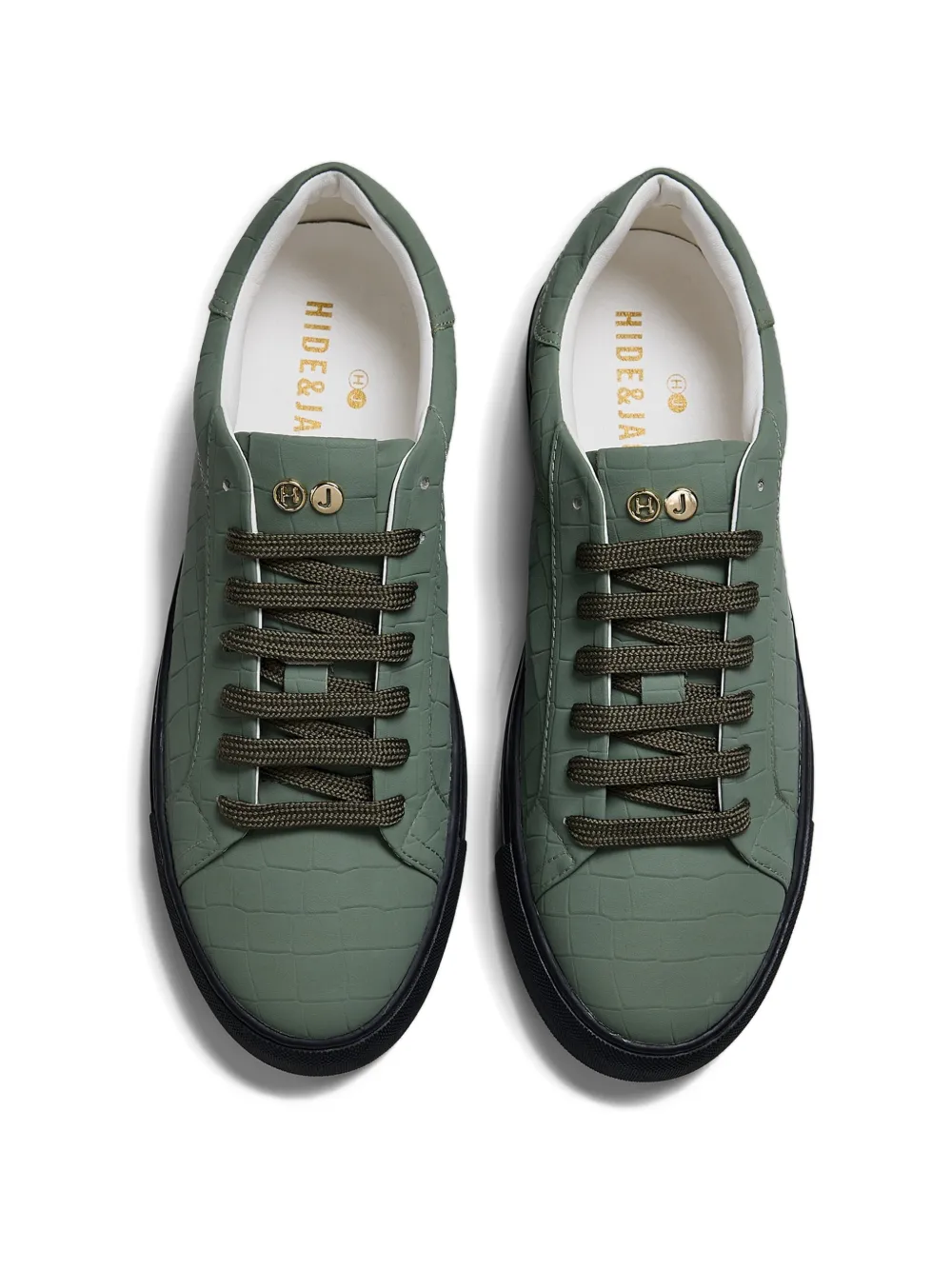 Hide&Jack Essence Croco sneakers Groen