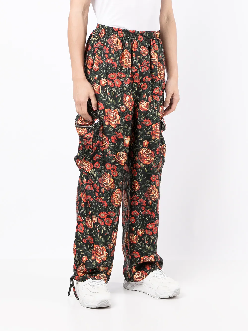 фото Kenzo брюки карго с цветочным принтом