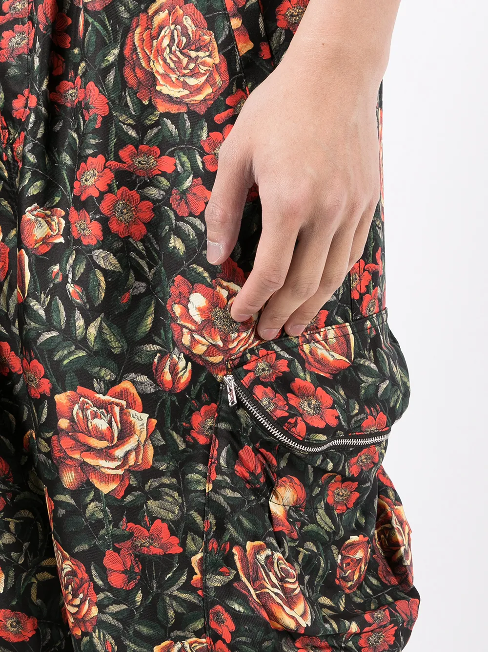 фото Kenzo брюки карго с цветочным принтом