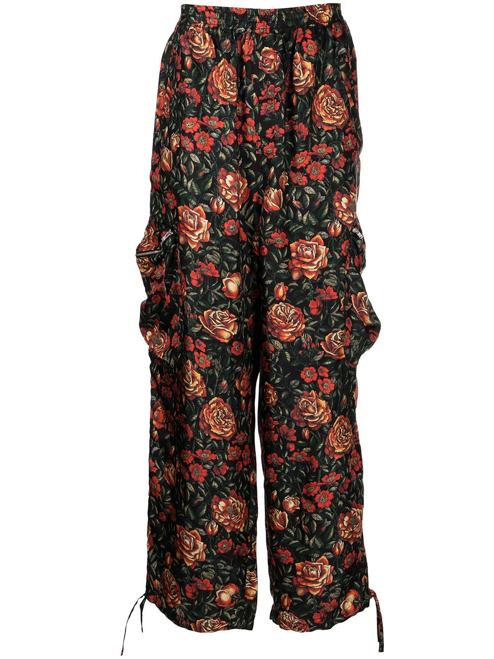 фото Kenzo брюки карго с цветочным принтом